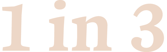 1 in 3