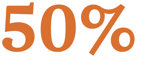 50%