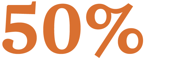 50%