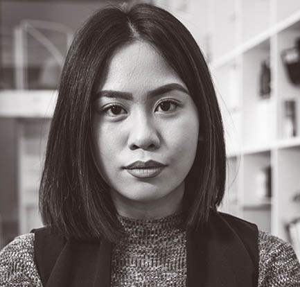 Asian Employee of architecture and design studio